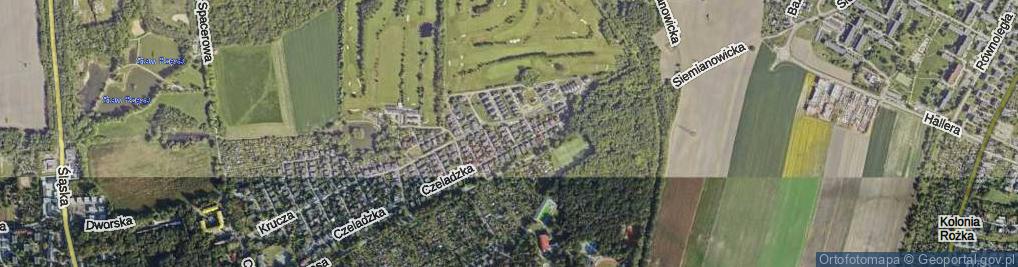 Zdjęcie satelitarne Sikorek ul.